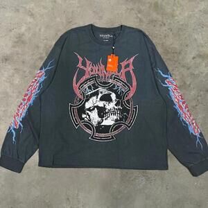 Youngla Pump cover graphic t shirt - 8012 outcast - oversized long sleeve 2XL